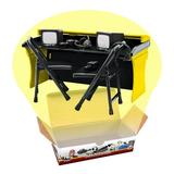 Black & Yellow Commentator Table Playset for WWE Wrestling Action Figures