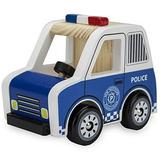 Imagination Generation Wooden Wheels Chunky Toy Police Cruiser Rescue Vehicle Car