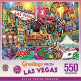 MasterPieces 550 Piece Jigsaw Puzzle - Greetings From Las Vegas - 18 x24