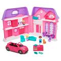 Kid Connection Folding Dollhouse with Family Car 21 Pieces