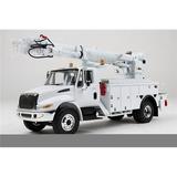 International DuraStar Truck with Digger Derrick Body Altec White 1/34 Diecast Model by First Gear