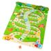 Small Foot Wooden Toys - 2 in 1 Ludo and Snakes and Ladders Game Caterpillars