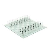 True Shot Glass Chess Drinking Game - Chess Board with Shot Glass Chess Pieces