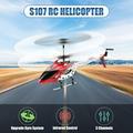 New Syma S107/S107G Mini RC Helicopter with Gyro 3 Channel Remote Controlled Toys for Kids Christmas Gift - Red