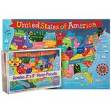 United States Floor Puzzle for Kids 48 Pieces