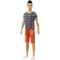 Barbie Ken Fashionistas Doll Original Wearing Geometric Shirt