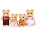 Calico Critters Cuddle Bear Family Set of 4 Collectible Doll Figures