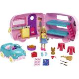 Barbie Club Chelsea Camper Playset Blonde Small Doll Puppy Car & 10+ Accessories Open for Campsite