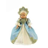 Traditional Russian Court Gown With Jeweled Headpiece For 18 Inch Dolls