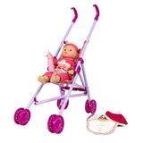 Kid Concepts 13 Baby Doll Playset with Stroller 3 Pieces - Recommended for Ages 3 Years and up