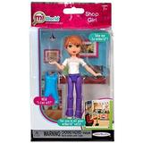 Miworld 5 Inch Figure Shop Girl White Top Blue Apron