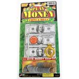 Ja-Ru Play Money - Coins and Bills (Pack of 18)