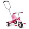 Radio Flyer Deluxe Steer and Stroll Kids Tricycle Pink