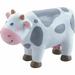 HABA Little Friends Cow - 4.5 Holstein Farm Animal Toy Figure