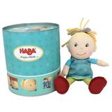 HABA Soft Doll Mirle 8 - First Baby Doll with Blonde Pony Tail for Ages 6 Months +