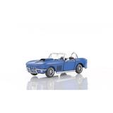 Blue Chevrolet Corvette Iron Vintage Model Race Car Art Model Toy Decor by Xoticbrands - Veronese (Small)
