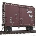 HO Scale 40 Plug-Door Boxcar - Ready to Run -- Canadian Pacific #36077