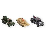 True Heroes 3 Pack Light and Sound Vehicles - Grey Green and Tan