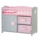 Olivia s Little World Wooden Baby Doll Crib & Cabinet Pink/Gray