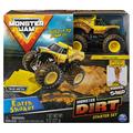 Monster Jam Earth Shaker Monster Dirt Starter Set Featuring 8oz of Monster Dirt and Official 1:64 Scale Die-Cast Monster Jam Truck