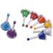 Anself 8 Note Diatonic Metal Bell Colorful Handbell Hand Percussion Bells Kit Musical for for Musical Learning Teaching