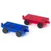 Playmags 2 Piece Car Set: With Stronger Magnets STEM Toys for Kids Use with all Magnetic Tiles and Blocks Sturdy Super Durable with Vivid Clear Color Tiles. (Colors May Vary)