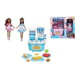 DDI Chef Trendy Dark Skin Fashion Doll with Mini Kitchen Playset Assorted Color - Case of 12