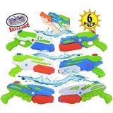 Matty s Toy Stop Water Gun Blasters 17oz Water Capacity Deluxe Battle Bundle 6 Pack