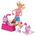 Barbie Doll Suds And Hugs Bath Time Puppy Play Set