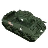 BMC WW2 Sherman M4 Tank - Dark Green 1:32 Military Vehicle for Plastic Army Men