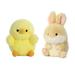 Aurora Bundle of 2 5 Beanbag Stuffed Animals: Chickadee Chick and Lively Bunny