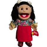 14 In. Hispanic Girl In Dress Glove Puppet