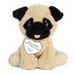 Aurora - Small Brown Precious Moments - 8.5 Bella Pug - Inspirational Stuffed Animal