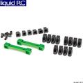 Traxxas 8334G 4-Tec Suspension Arm Mounts - Aluminum Green-Anodized F+R