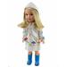 White Raincoat with Electric Blue Rain Boots For 14 Inch Dolls