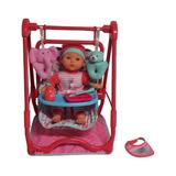 Dream Collection Baby Doll 4-in-1 High Chair Play Set - Lifelike Baby Doll and Accessories for Realistic Pretend Play Posable Soft Toy - 12â€�