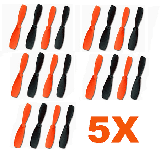HobbyFlip Ultra Durable 55mm Propeller Blades Main QR Ladybird-Z-01 Compatible with WLtoys Mini RC Beetle 5 Pack