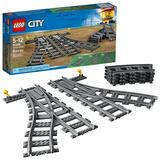 LEGO City Trains Switch Tracks 60238 6 Pieces Toy Train Track Extension Pack Accessory Set