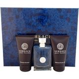 Versace Pour Homme by Versace for Men - 3 Pc Gift Set 1.7oz EDT Spray, 1.7oz Perfumed Shampoo, 1.7oz Perfumed Shower Gel