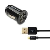 Cable Matters 10W 2A Mini USB Car Charger & Micro-USB Cable in Black