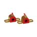 Prothane Universal Greasable Sway Bar Bushings - 17MM - Type A Bracket - Red