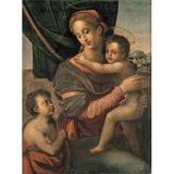 Florentine Artist Madonna And Child With Young Saint John 1520 16Th Century Oil On Canvas Italy Emilia Romagna Rolo Reggio Emilia San Zenone