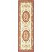 SAFAVIEH Easy Care Chelsea Border Runner Rug Ivory/Burgundy 2 6 x 8