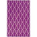 Pantone Optic Area Rug 41101 Purple Ovals Crosses 8 x 10 Rectangle