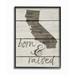 Stupell IndustriesBorn And Raised California Framed Wall Art by Daphne Polselli