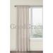 GoodGram Hyatt Ultra Luxurious Faux Silk Window Curtain Panel - Candlelight Ivory