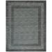 SAFAVIEH Impressions Bristol Geometric Bordered Wool Area Rug Charcoal/Blue 7 6 x 9 6