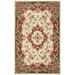 SAFAVIEH Classic Chedomir Floral Wool Area Rug Ivory/Green 4 6 x 6 6 Oval