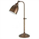 BO-2032TB-RU-Cal Lighting-One Light Desk Lamp-7 Inches Wide by 25 Inches High-Rust Finish