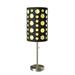 Ore Furniture 9300T-BK-YW Modern Retro Black-Yellow Table Lamp 66 in.